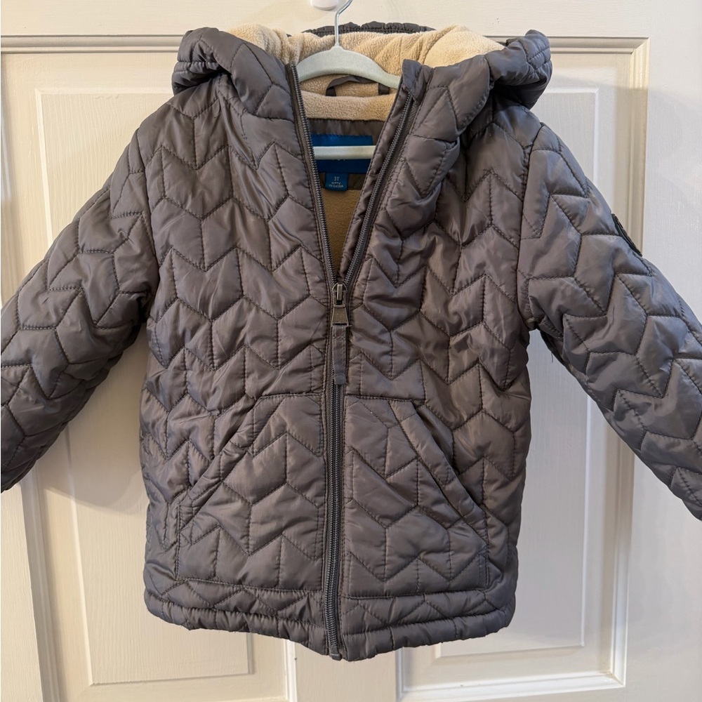 Perry Ellis Kids Gray Puffer Jacket